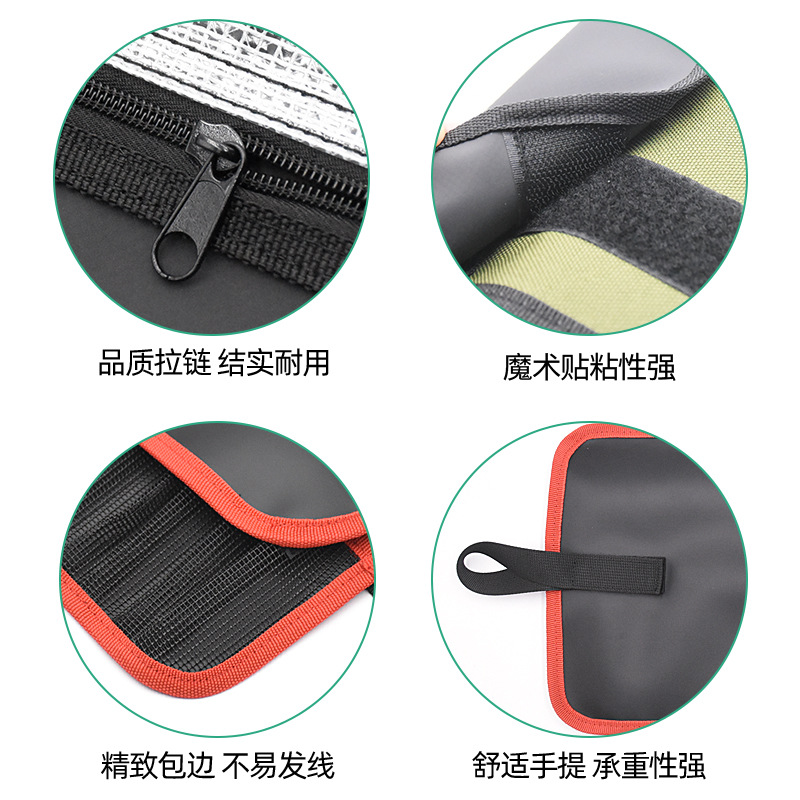 Luya bolsa de almacenamiento de cebo suave suministros de aparejos de pesca bolsa de almacenamiento de cebo impermeable bolsa de aparejos de pesca portátil desmontable de gran capacidad