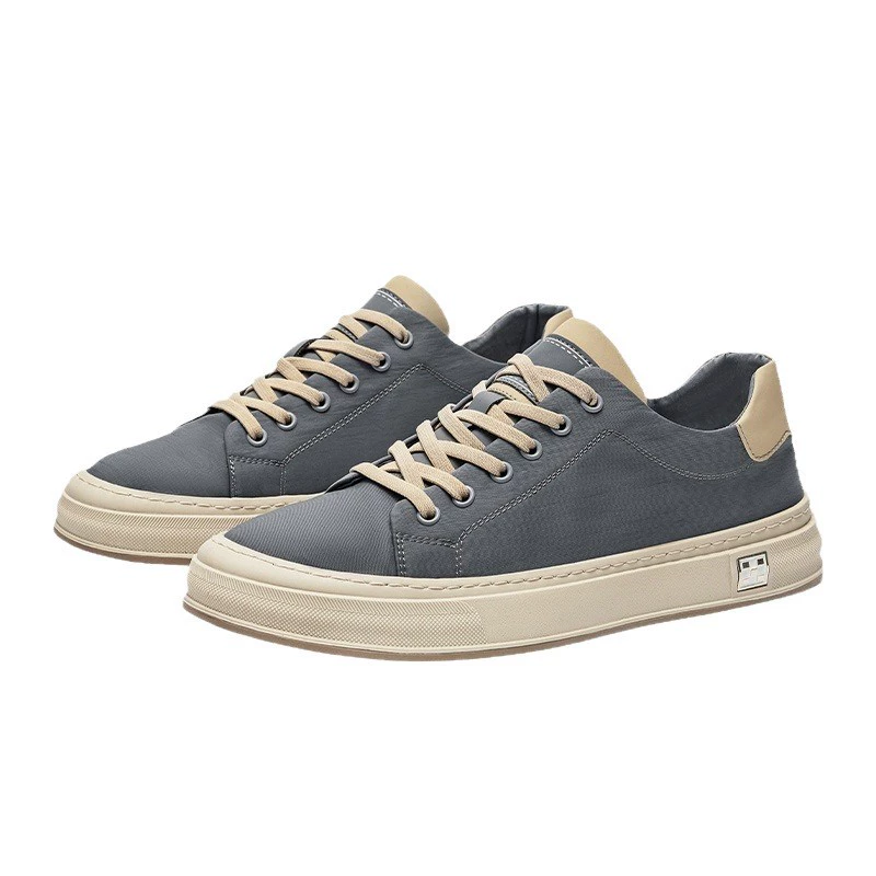 Men's Summer Breathable Sneakers, Fashionable Casual Shoes, Soft Sole, Black/Grey, Sizes 38-48