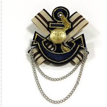 胸针英伦学院风制服徽章胸口服装服饰配件饰品胸章船锚勋章海军风