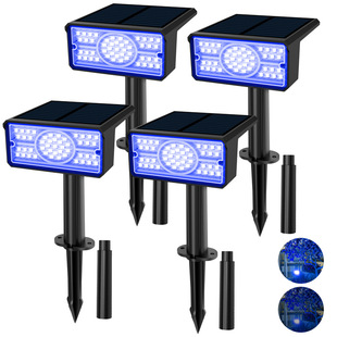 Cross-Border Solar Spotlights Outdoor Ip65 Waterproof High-Brightness Led House Courtyard Ground Spotlights Integrated Lawn Lights