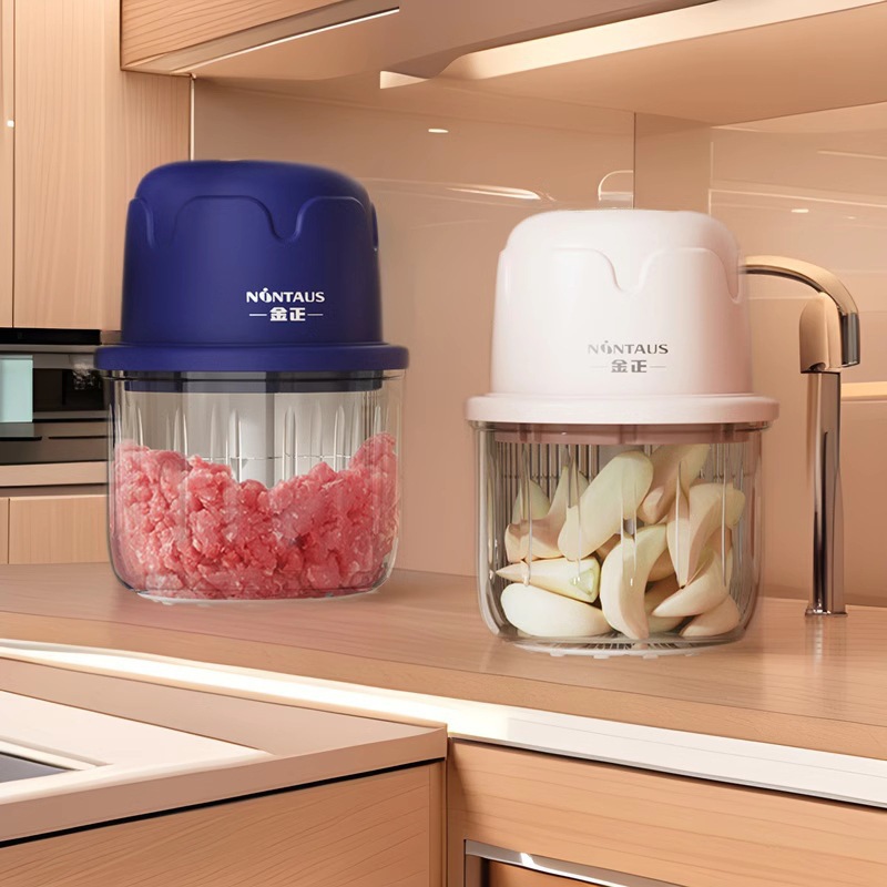 Electric Garlic Press Crusher Small Household Meat Grinder Multifunctional Garlic Masher Baby Food Processor