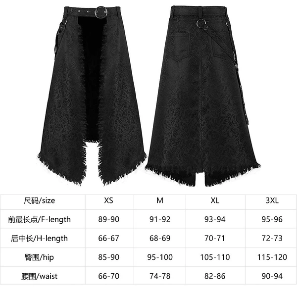 Jiehua hair beard skirt