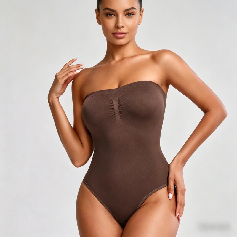 Cross-Border European and American Seamless Plus-Size Shapewear, Tummy Control, Waist Cincher, Strapless Tube Top, Dress Bodysuit, Lingerie Cross-Border European and American Seamless Plus-Size Shapewear, Tummy Control, Waist Cincher, Strapless Tube Top, Dress Bodysuit, Lingerie