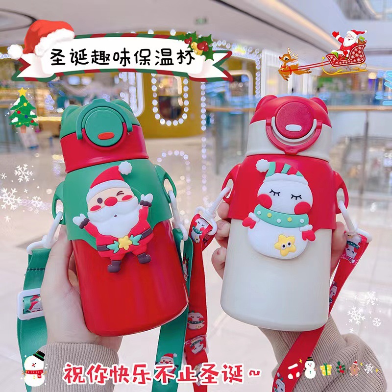 Internet celebridad diversión taza de vacío para niños 316 grado alimenticio estudiante de Kindergarten crossbody paja taza de agua hervidor de agua de regalo