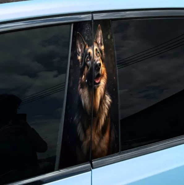 Car center pillar sticker A pillar Nezha 2 clown decorative sticker car window B pillar protective film black Wukong painted Meidu