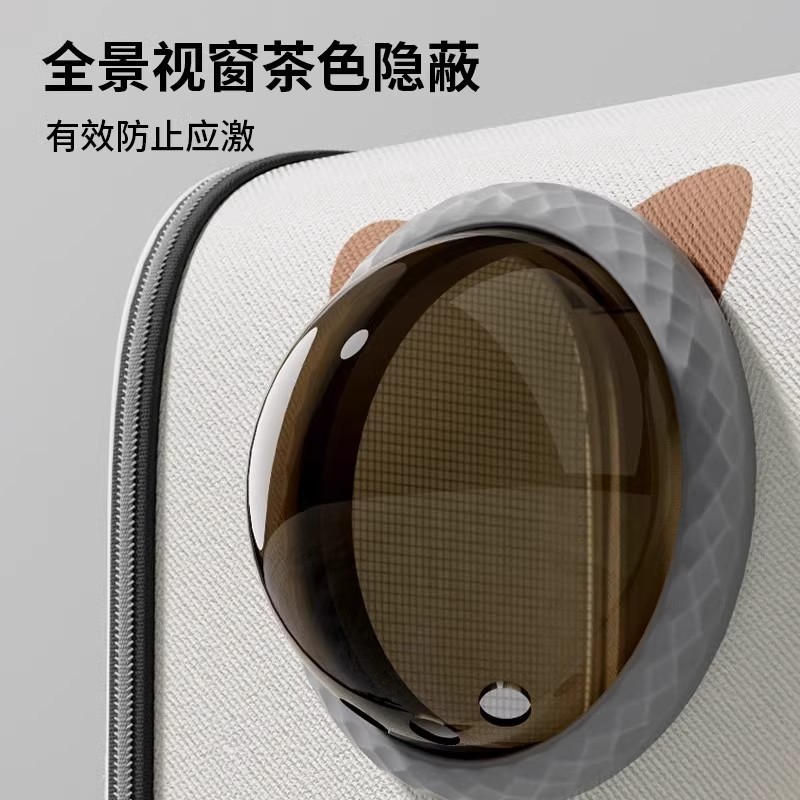 猫バッグスペースカプセルバックパック大容量ペットバックパックスクールバッグポータブル外出猫と犬抗ストレス猫ケージ|undefined