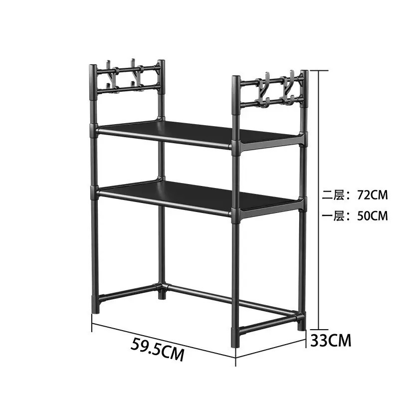 キッチン多層収納ラック電子レンジ家庭用品床キッチン調味料層状ラック収納ラック卸売|undefined