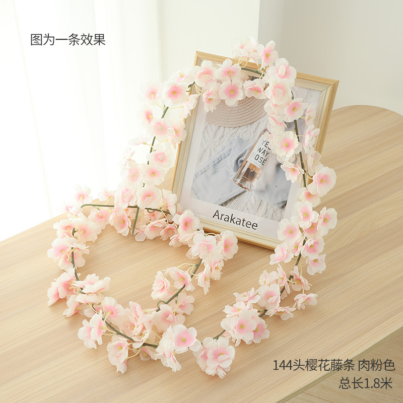 144 머리 벚꽃 등나무 고기 핑크