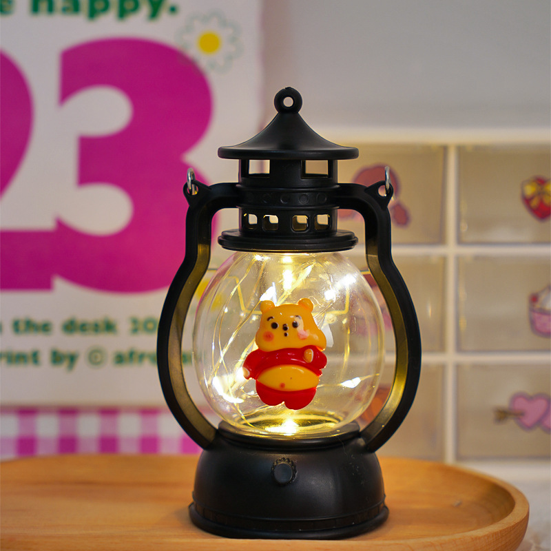 DIY amor pequeña lámpara de aceite 520 Qixia regalo del día de San Valentín dormitorio lámpara de cabecera de la cama luz de atmósfera decoración de escritorio pequeña decoración