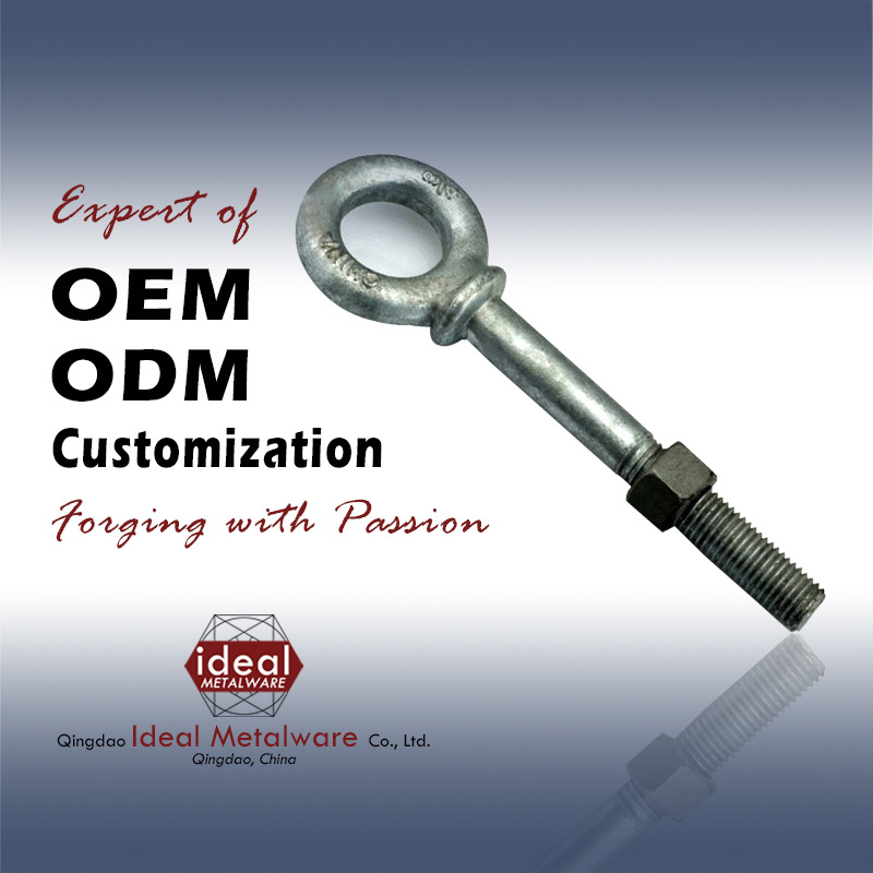 源头工厂直供G277吊环螺丝/美式吊环螺钉3/8×4 1/2青岛吊环螺丝