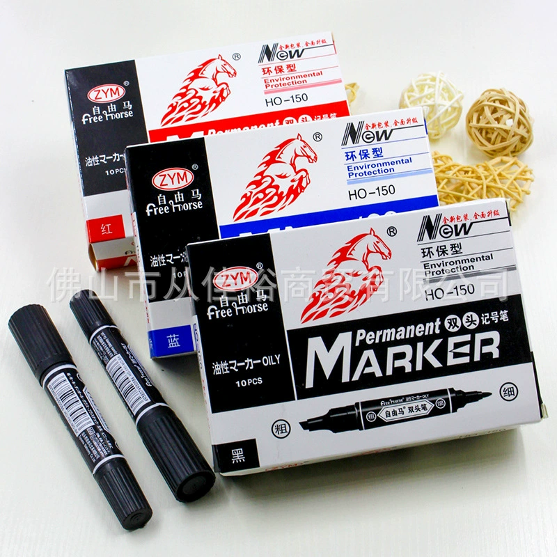 Marker pen 150 большой двойной головкой ручка коробкой головкой перо с крупной головкой масляное перо экономичный, долговечный, экологически чистый, бесплатная доставка