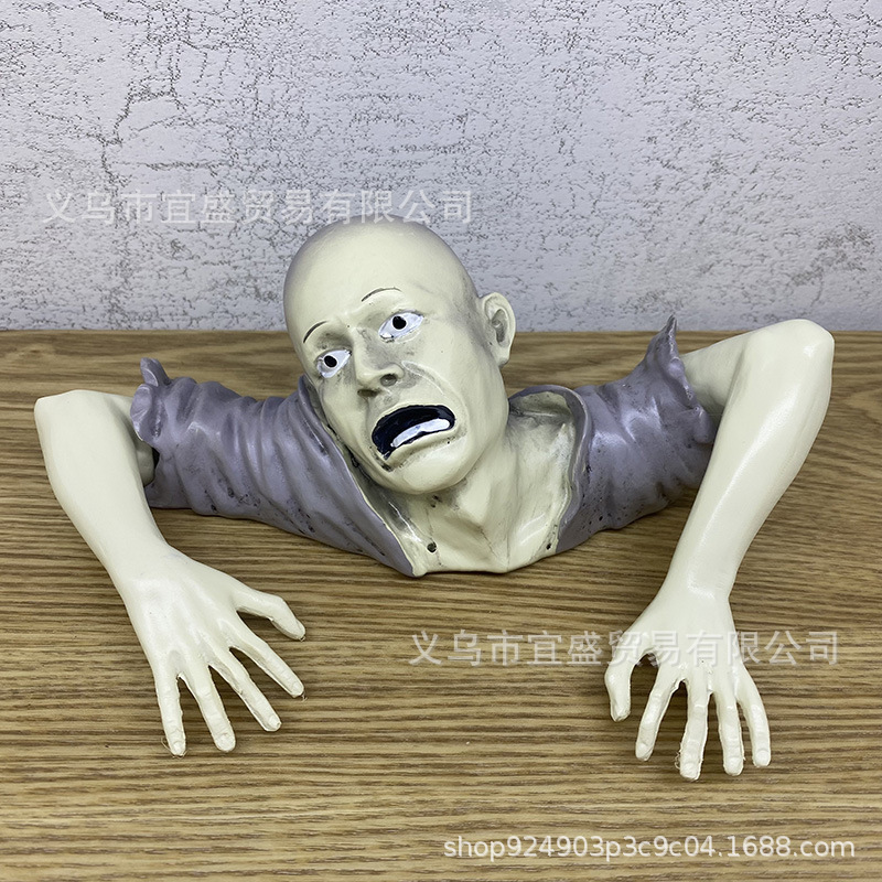 国境を越えたハロウィンのホラー系ゾンビガーデンオーナメント、樹脂工芸品、庭園ゾンビシリーズ、いたずら装飾|undefined