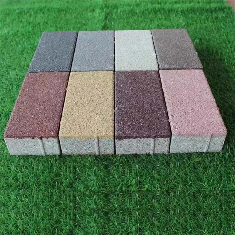 江西陶瓷透水砖人行道广场石透水砖石砖混凝土工地用彩砖厂家