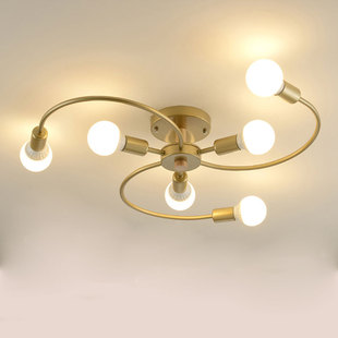 Study Small Living Room Internet Celebrity Ceiling Lamp Home Restaurant Room Bedroom Lamp Fashion Light Luxury Apartment Rental Room Lighting