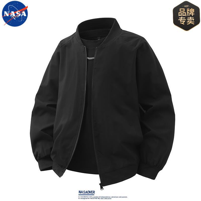 NASA Brand Joint American Tide Brand Solid Color Baseball Suit 2025 Spring and Autumn Loose Couple Jacket Coat Men NASA Brand Joint American Tide Brand Solid Color Baseball Suit 2025 Spring and Autumn Loose Couple Jacket Coat Men