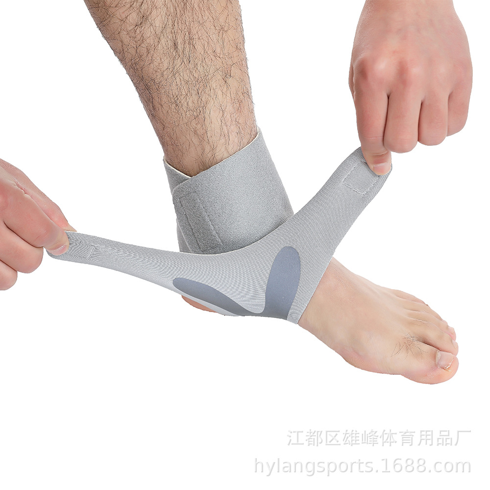 跨境熱銷超薄硅膠加壓護踝護具硅膠加壓成人跑步登山騎行運動護踝