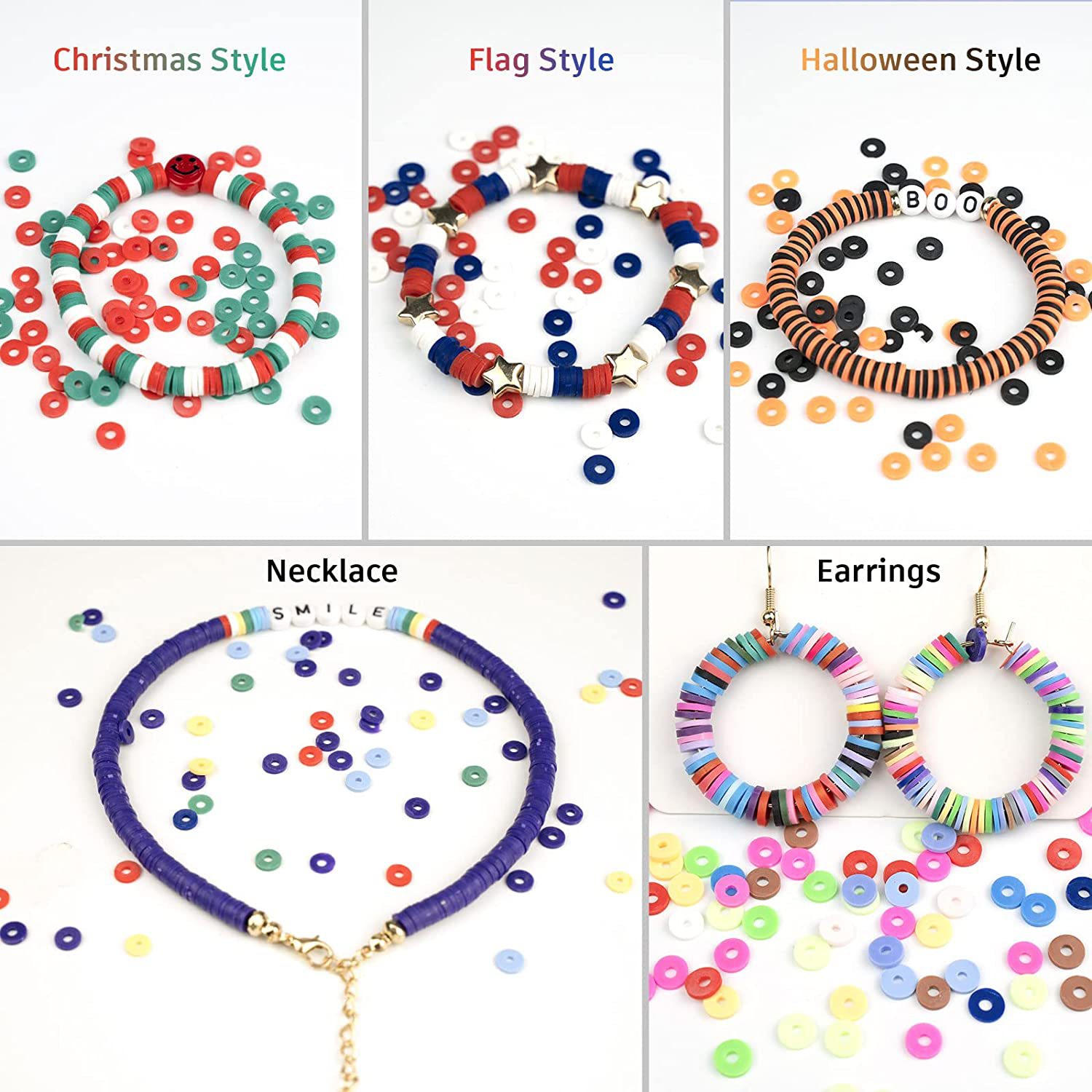 Venta caliente transfronteriza 28 rejilla hecha a mano traje de cerámica suave cuentas de arcilla bricolaje accesorios de joyería