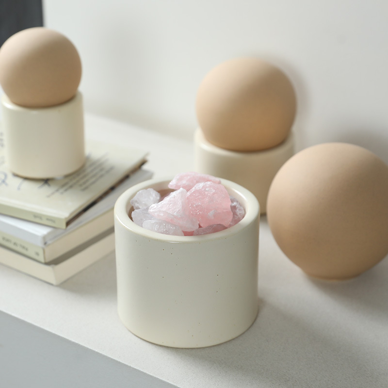 Tanque de almacenamiento de cerámica nórdica moderna, tanque de almacenamiento, frasco decorativo, tocador, joyero, expansión, contenedor de piedra fragante, decoración