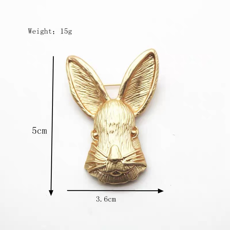 Retro Rabbit Alloy Women's Brooches display picture 1