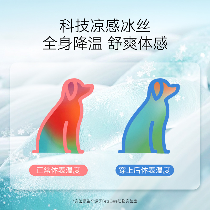 Primavera y verano, enfriamiento al aire libre para perros, prevención del golpe de calor, verano, bosque de bambú, ropa fresca, chaleco para perros de peluche, ropa para perros de gato