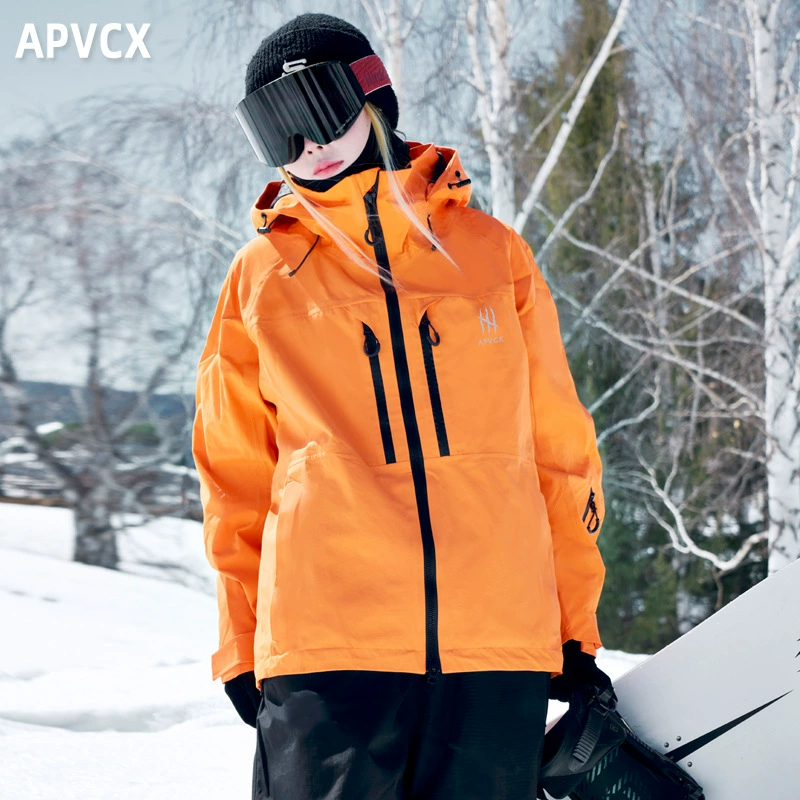 [Прямые продажи с фабрики] Лыжный костюм APVCX серии 2.0, мужской и женский, одинаковый стиль, 3L, полностью склеенный водонепроницаемый лыжный костюм с жесткой оболочкой