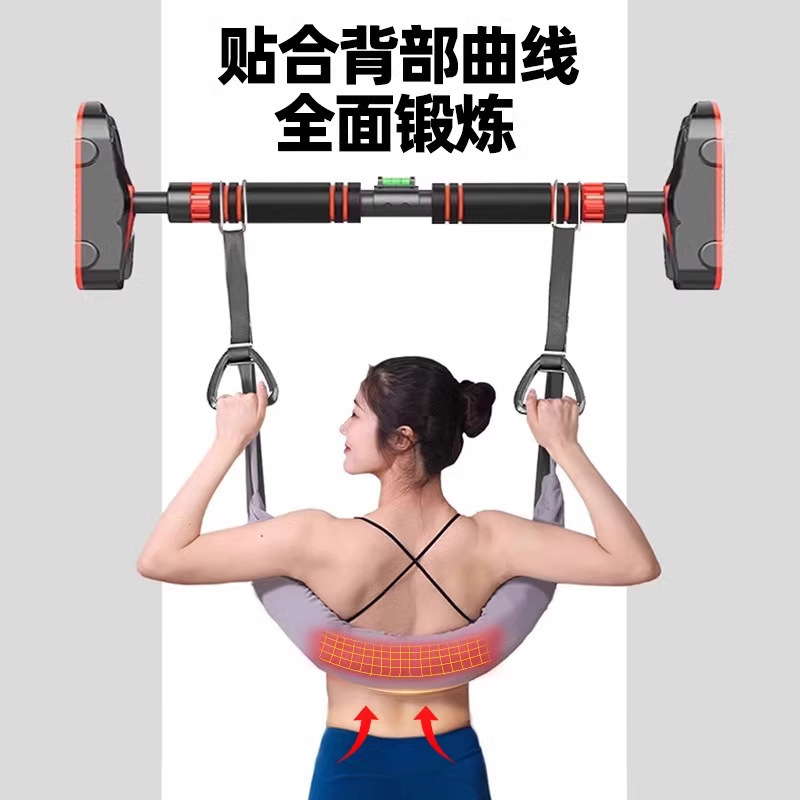 Lumbar Traction Belt for Home Use, Spinal Stretcher, Waist Traction Suspension Aid, Single Bar Waist and Back Sling Lumbar Traction Belt for Home Use, Spinal Stretcher, Waist Traction Suspension Aid, Single Bar Waist and Back Sling