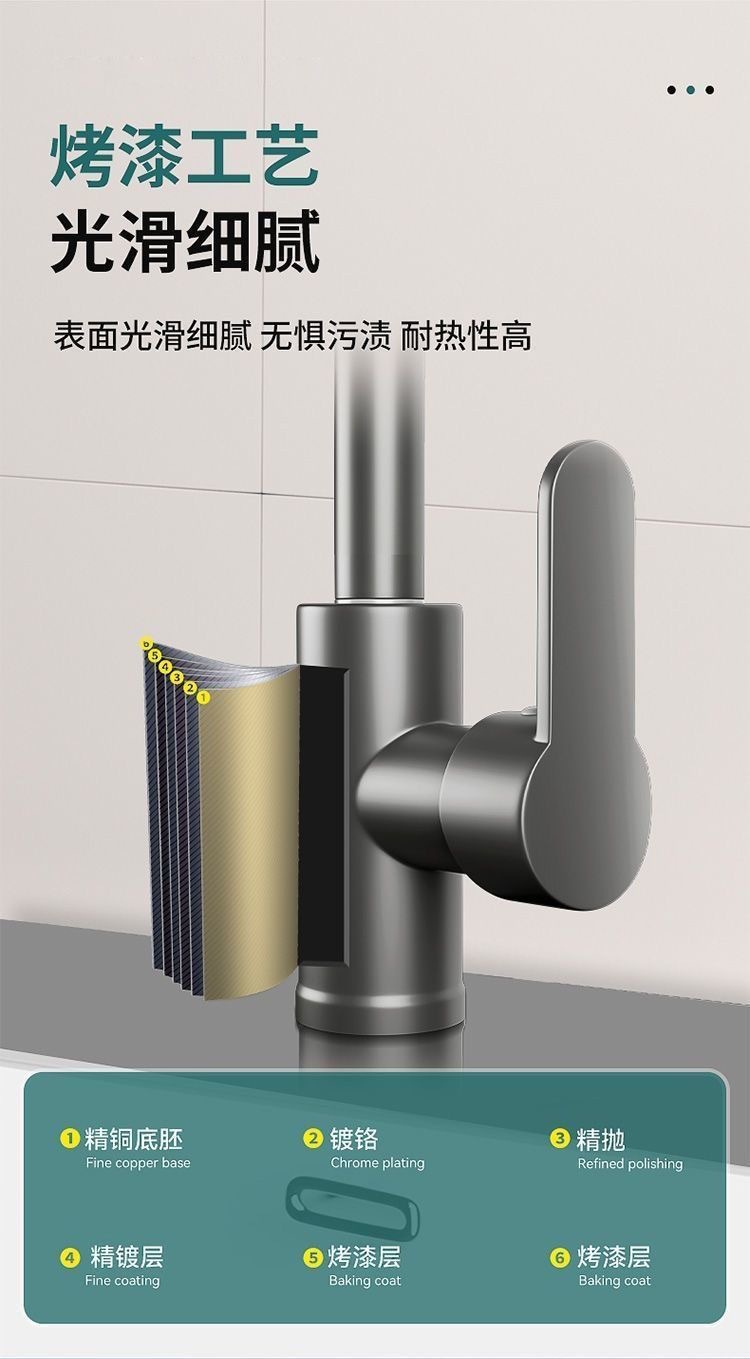 Universal faucet, washbasin, bathroom hot and cold water, household face washing, toiletry, vegetable washing basin, faucet, kitchen Application Scenario