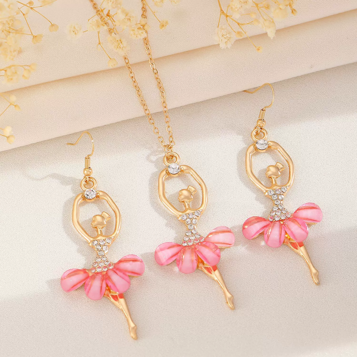 Fashionable dancing multicoloured necklace, pendant, wholesale