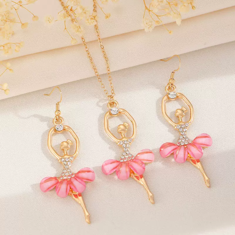 Fashionable dancing multicoloured necklace, pendant, wholesale