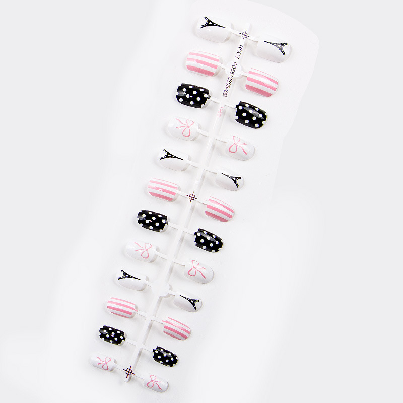 Concubina clavo falso clavo pieza multi-COLOR DE LA Media Luna Francés patrón de dibujos animados arte de uñas pieza desgaste
