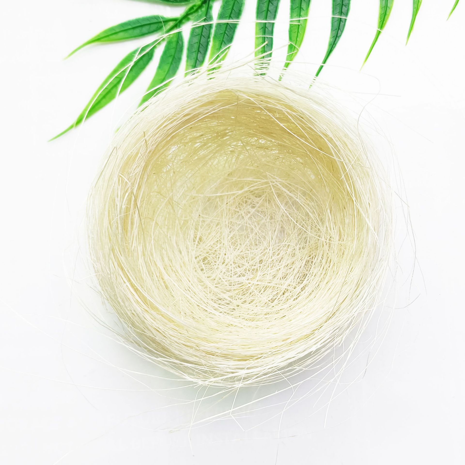 10CM麻丝鸟巢-白色