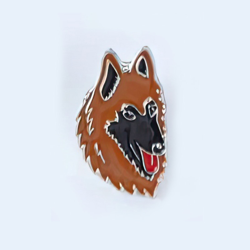 Casual, Daily Occasion Cute Pin Dog Zinc Alloy Enamel Plating Unisex Brooches