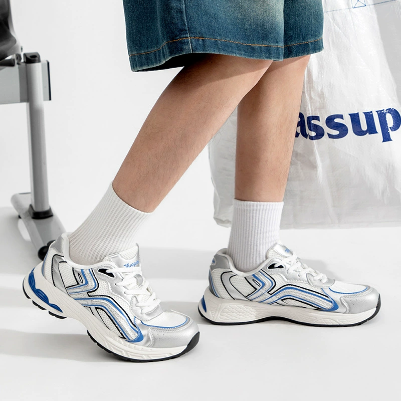 Серебристые Daddy shoes для четырех сезонов, новые дышащие повседневные универсальные кроссовки спортивного цвета TP7169-5L