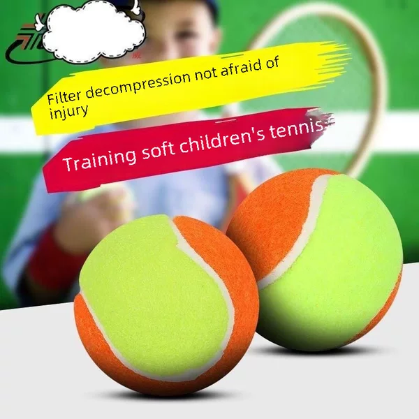 Children's decompression tennis training Soft children's tennis elastic transition ball soft tennis beginner slow ball
