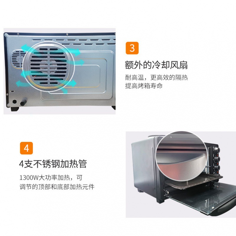KE58 de gran capacidad automática multi-función visual sin aceite de aire freidora eléctrica horno hogar inteligente