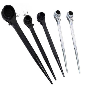 Teng Nan pointed tail ring ratchet wrench integral forging double-sided ring socket hexagonal ratchet quick release wrench tool