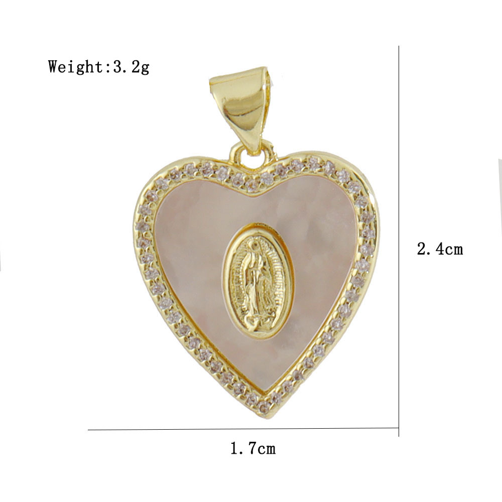 3g Weight Pendant Jewelry Making Type 14*26mm Jewelry Making Size Gold Plated Plating Material Zircon Inlay Material DIY Jewelry Accessories Classification 1 Piece Quantity Copper Material Human, Cross, Virgin Mary Pattern Inlay Design Vintage Style, Religion, Simple Style Style 1 Piece 14*26mm Copper Zircon Gold Plated Human Cross Virgin Mary Pendant 14