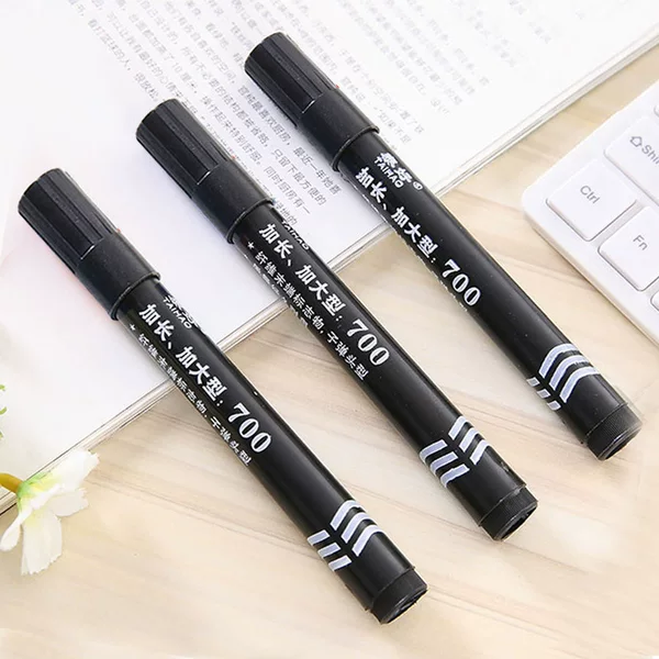 Marker Pen Black Mark Hook Line Quick-drying Waterproof Pen Oily Non-fading Express Large Pen Thick Pen Thick Head Wholesale