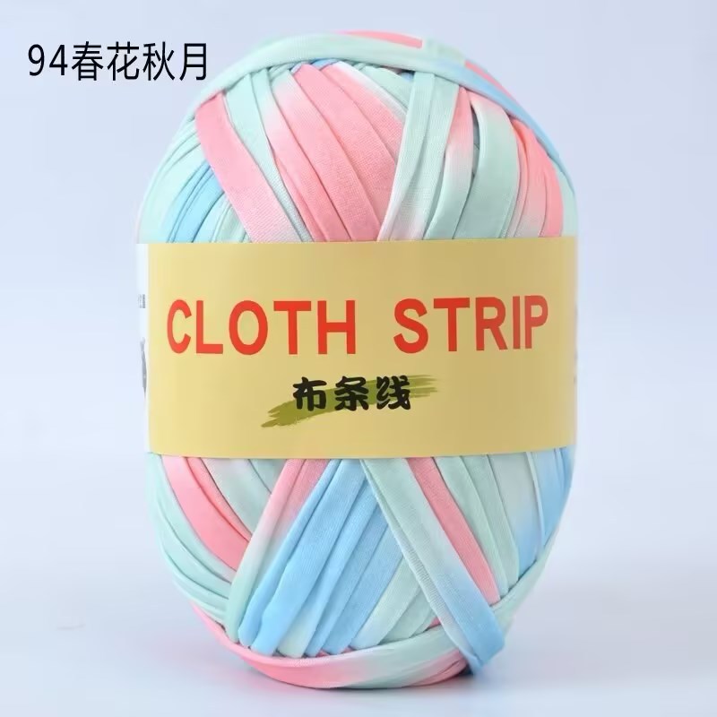 Gran gancho de línea de tela muñeca zapatillas de almacenamiento cesto cojín manta ganchillo DIY material casero tela gruesa trenzado