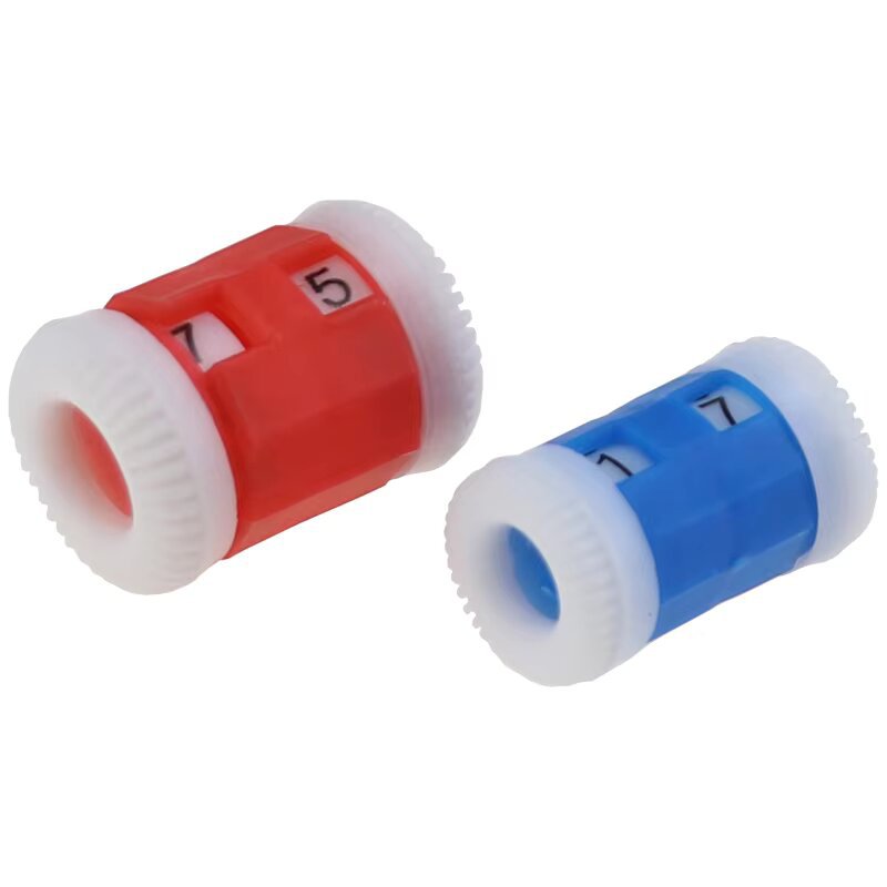 Herramienta de tejer de lana individual línea manual contador manual aguja grabadora color al azar