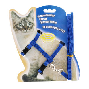 Cat led a rope Cat chest strap worker type chain -shaped cat rope tie cat rope cat chain foreign trade supply