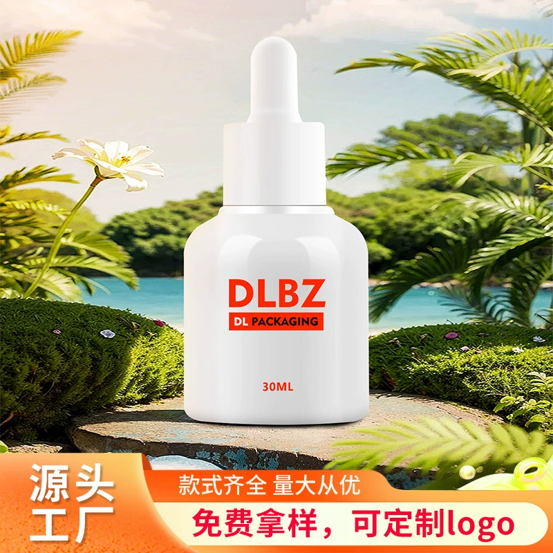 30ml капельница стеклянная бутылка с толстым дном утолщенная прозрачная бутылка с маслом для разливочной бутылки для ухода за кожей косметика упаковочные материалы для сырой жидкости бутылка