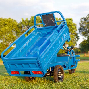Ouneng Agricultural Grain-Dumping Truck, Electric Fully Floating Rear Axle Extended Heavy-Duty Tricycle, Factory Entity Sales