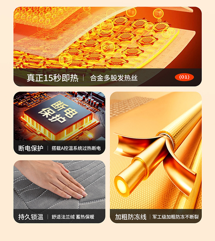 Car Heated Seat Cushion 12V Car Electric Heating Cushion Winter Seat Heating Pad Seat Cushion Car Supplies