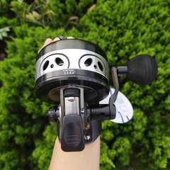 跨境廠家雙魚堡壘BL50金屬大號射魚輪彈弓打魚鏢複合弓路亞漁輪