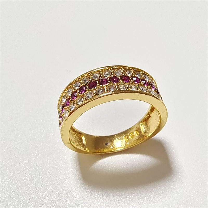 1 Piece Retro Geometric Alloy Inlay Artificial Gemstones Zircon Womenu0027S Rings