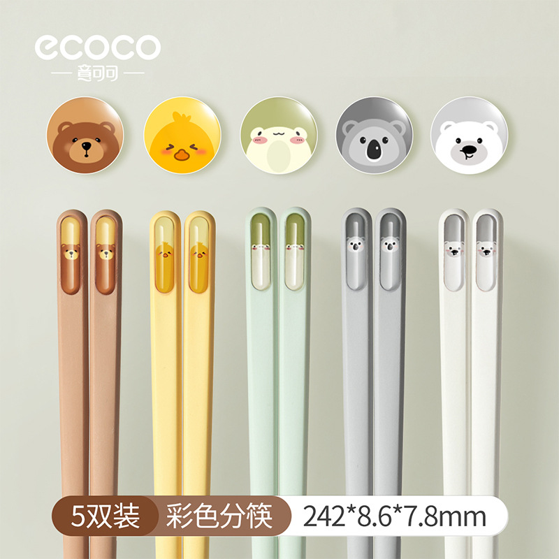 Paletas de dibujos animados de alta calidad, palillos de aleación antideslizante a prueba de moho y resistente a altas temperaturas para una persona.