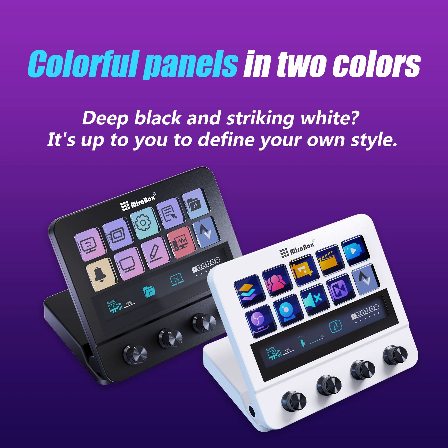 Stream Dock (MiraBox) N4 — Touchscreen Streamdeck, Visual Macro Keys & Media Knobs