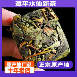 漳平水仙茶饼特色方块饼状高山乌龙茶兰花香原产地批发500g小包装