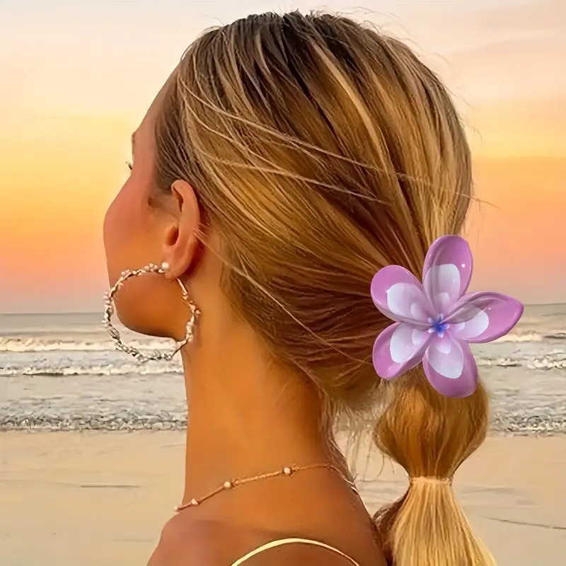 56g Weight Hair Clip, Hair Claws Hair Accessories Type 1 Piece Quantity Casual, Holiday, Daily Occasion Plastic Material Colorful, Horse, Fish, Shark, Egg, Plumeria Pattern All Seasons, Summer Season Women's Gender Elegant, Sweet, Pastoral Style Elegant Sweet Pastoral Women's Colorful Horse Fish Plastic Hair Clip Hair Claws 无